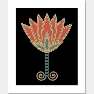 Egyptian Lotus Symbol Posters and Art